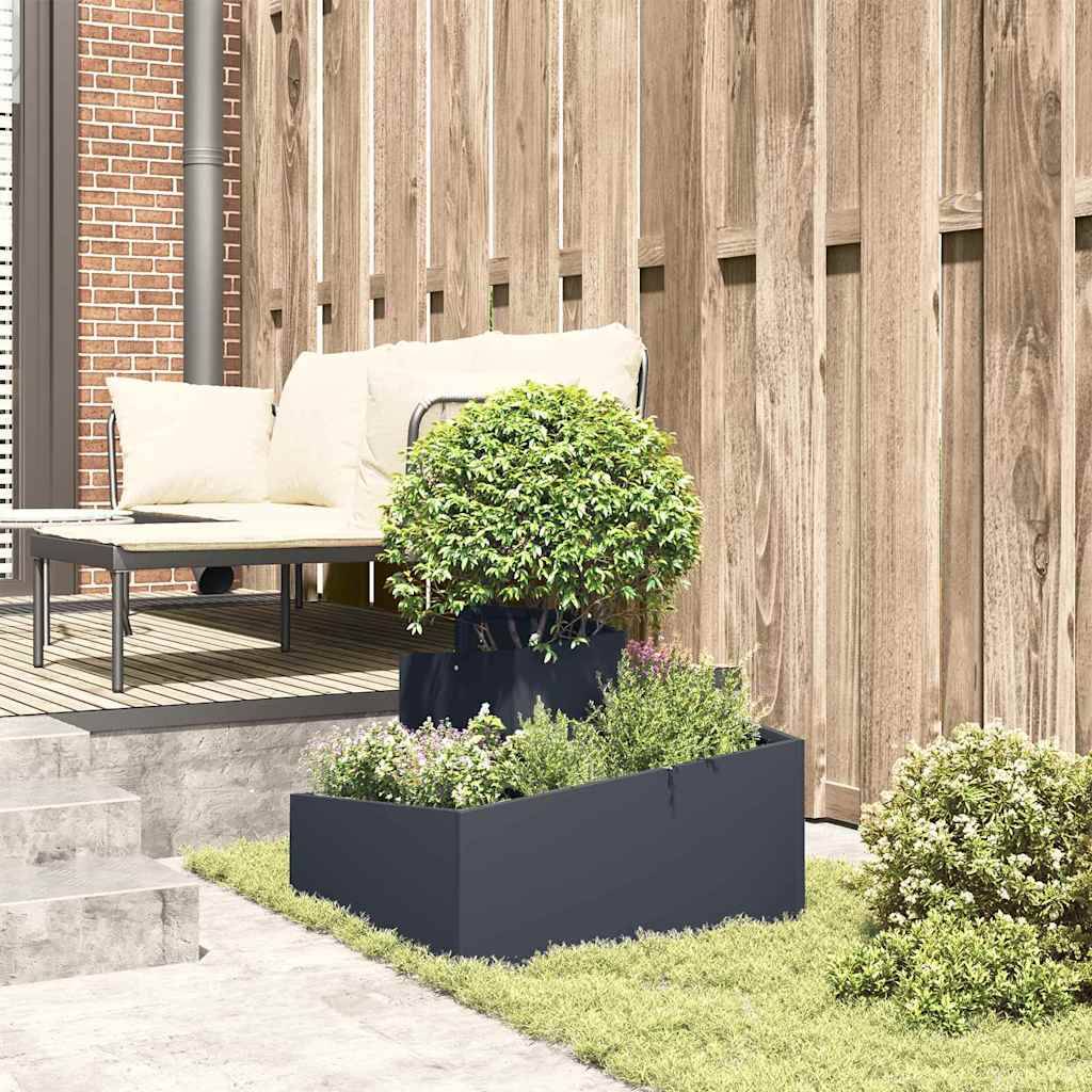 Maison Chic - Cache-pot, Pot De Fleurs Anthracite 60 x 60 x 50 cm Acier g322 - Image 2