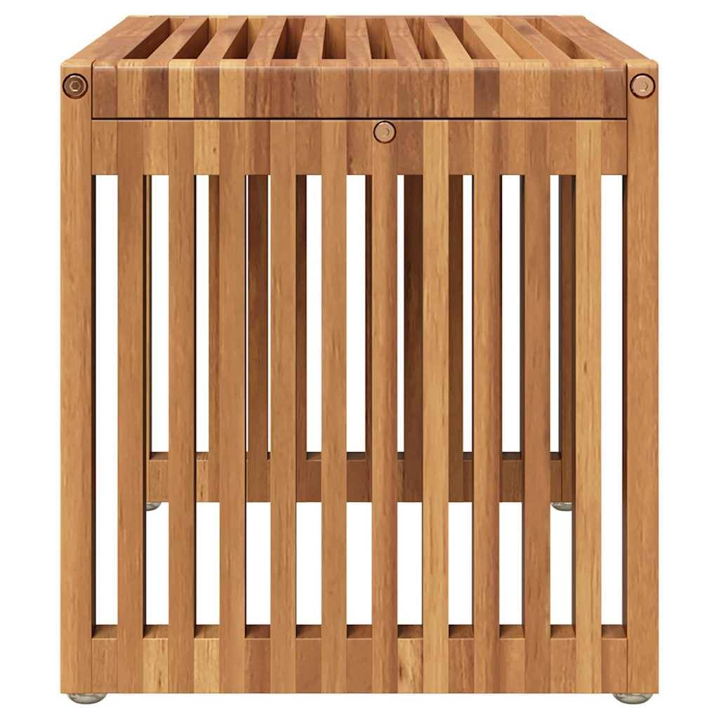 Petite Table d'Appoint Rectangulaire de Jardin 50x32.5cm en Teck, Mobilier d'Extérieur en Bois Massif – ComfortXL Outdoor Living - Image 6