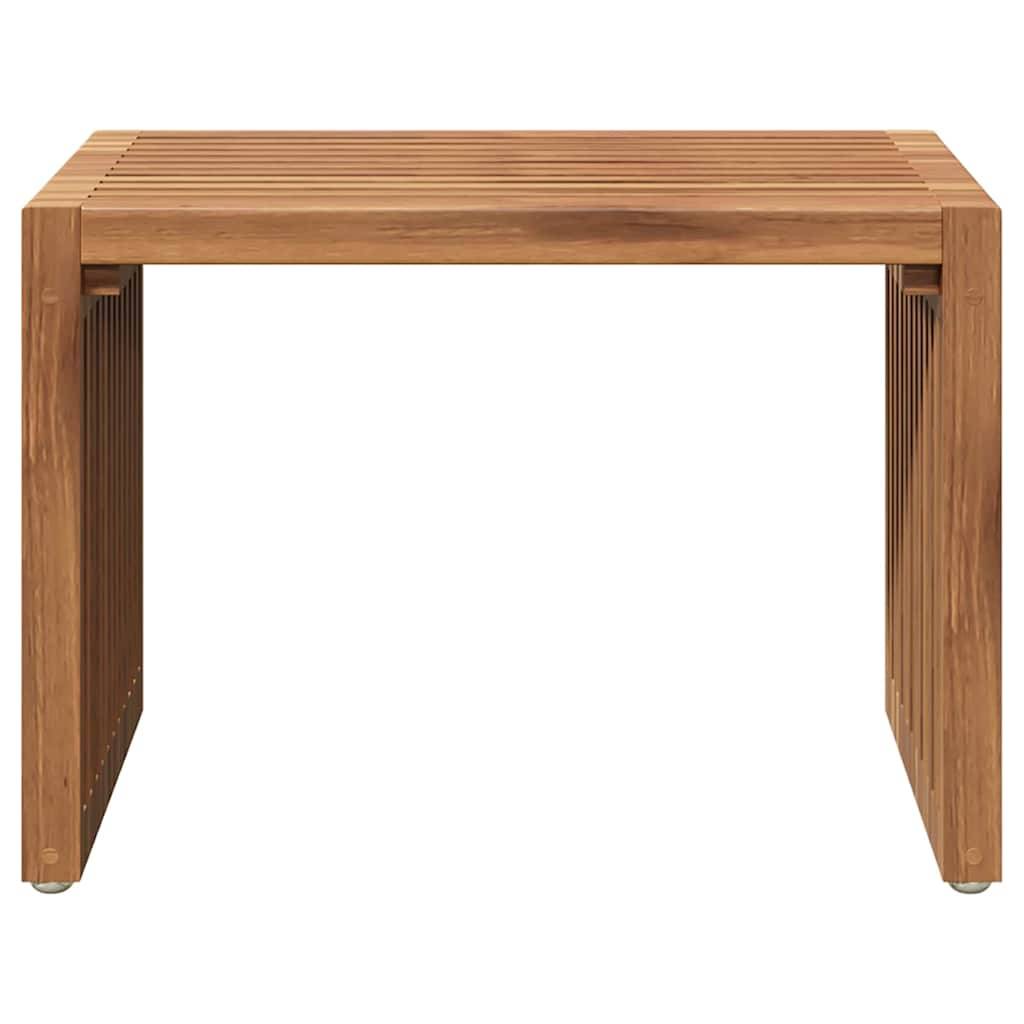 Petite Table d'Appoint Rectangulaire de Jardin 50x32.5cm en Teck, Mobilier d'Extérieur en Bois Massif – ComfortXL Outdoor Living - Image 5