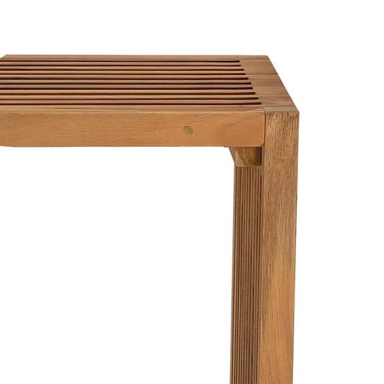 Petite Table d'Appoint Rectangulaire de Jardin 50x32.5cm en Teck, Mobilier d'Extérieur en Bois Massif – ComfortXL Outdoor Living - Image 9