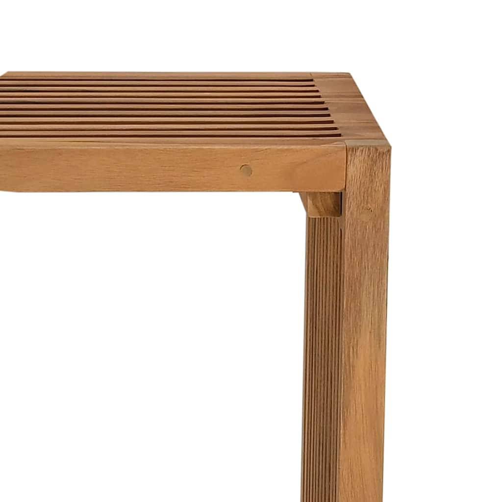 Petite Table d'Appoint Rectangulaire de Jardin 50x32.5cm en Teck, Mobilier d'Extérieur en Bois Massif – ComfortXL Outdoor Living - Image 9