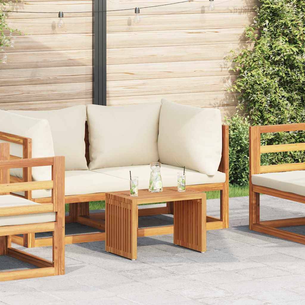 Petite Table d'Appoint Rectangulaire de Jardin 50x32.5cm en Teck, Mobilier d'Extérieur en Bois Massif – ComfortXL Outdoor Living - Image 1