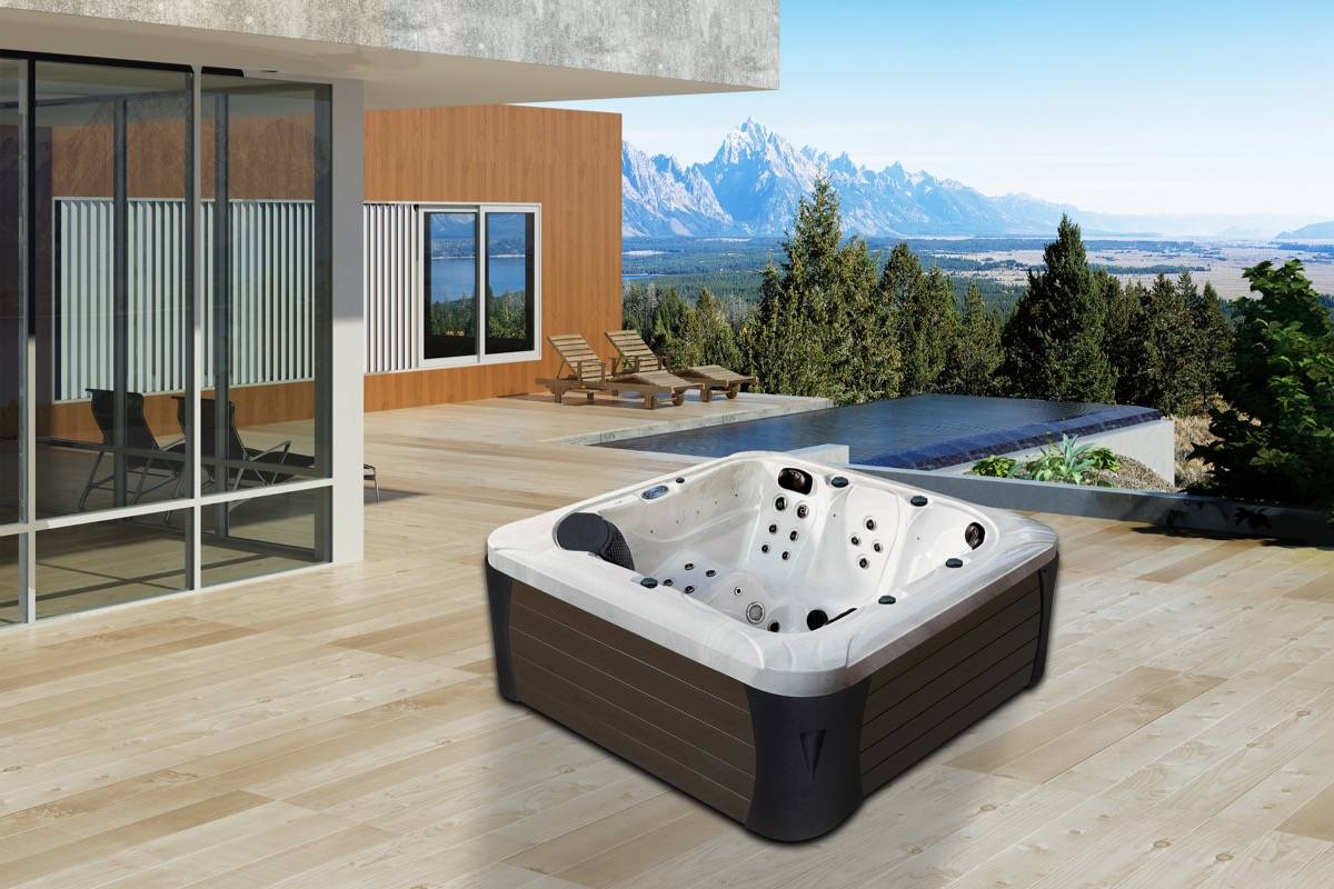 Water Clip - Spa rigide 5 places - 216 x 216 x 90 cm HOUSTON Water Clip - Image 3