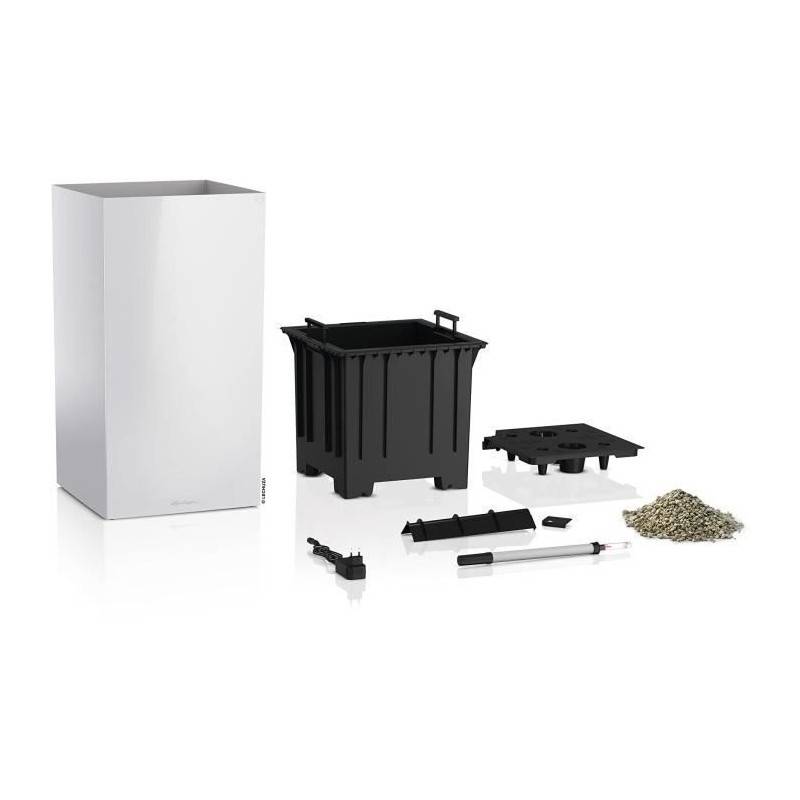 Lechuza - Pot De Fleur Lechuza Canto Premium Colonne 40 - Kit Complet Led, Blanc Brillant - Image 2