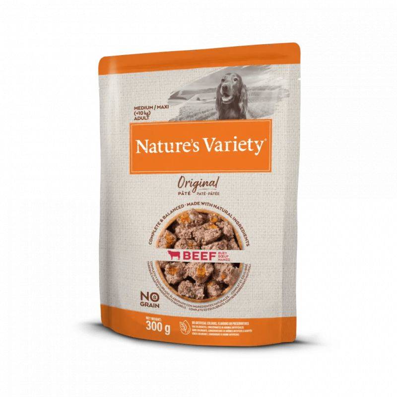 PATEE CHIEN - ORIGINAL BOEUF MED/MAX - NATURE'S VARIETY 300 g - Image 1