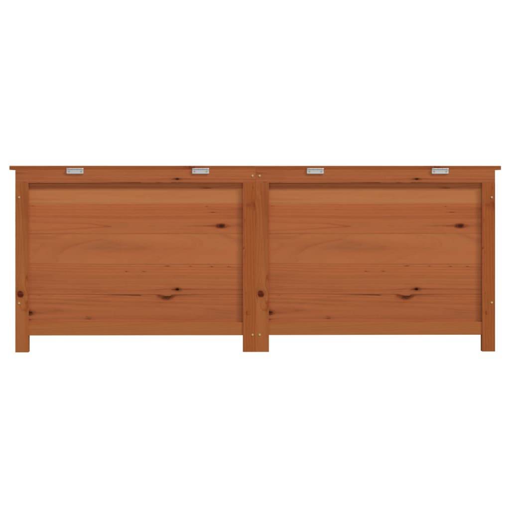 Boîte à coussins d'extérieur 150 x 50 x 56 cm sapin massif marron - Image 4
