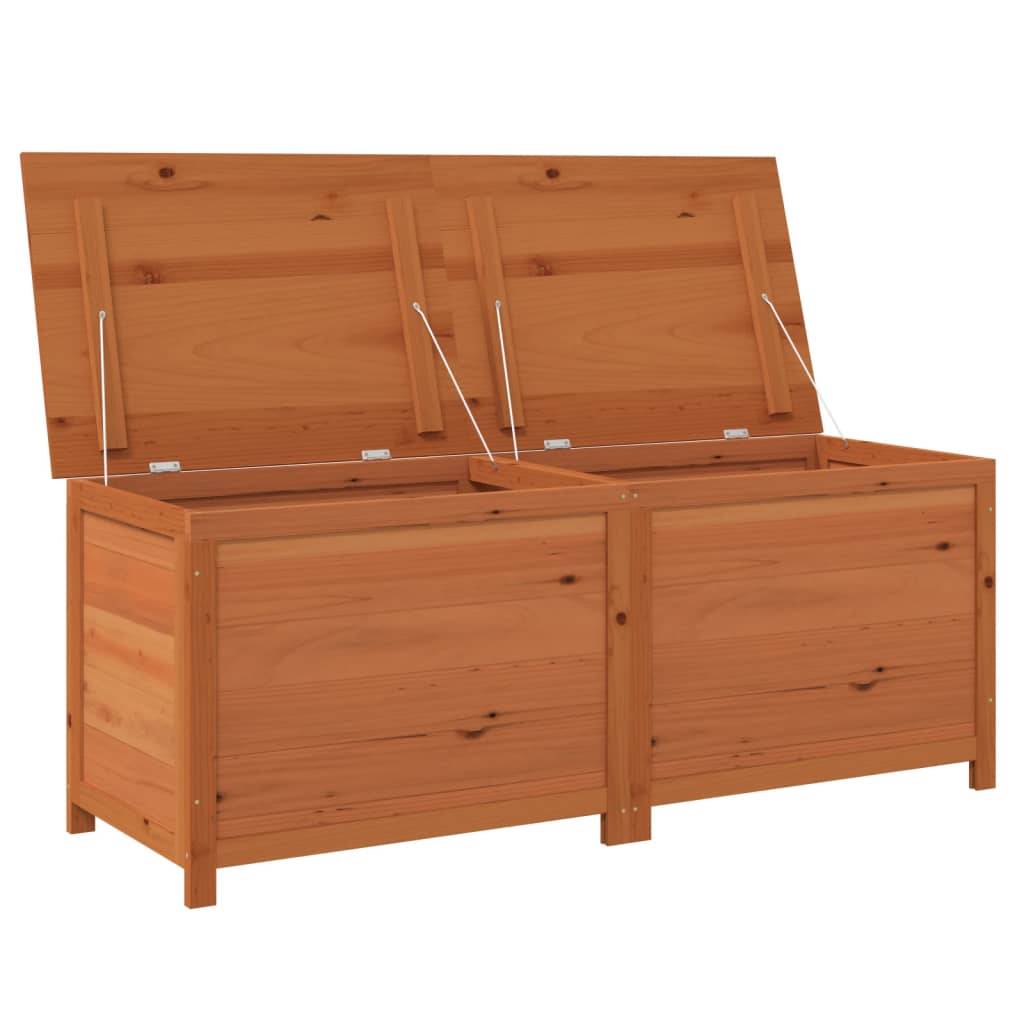 Boîte à coussins d'extérieur 150 x 50 x 56 cm sapin massif marron - Image 1