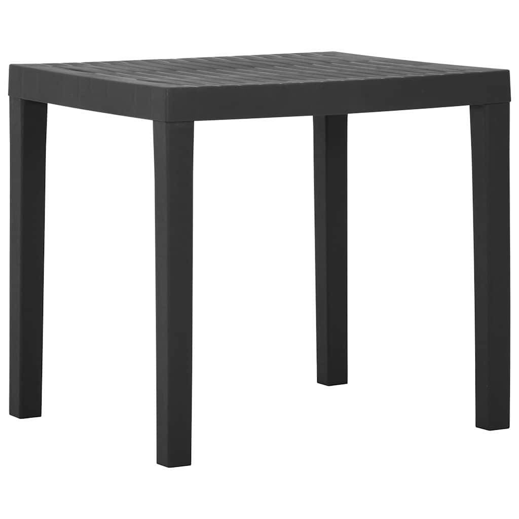 Table de jardin plastique gris 79 x 65 x 72 cm - PANGIVO - Image 1