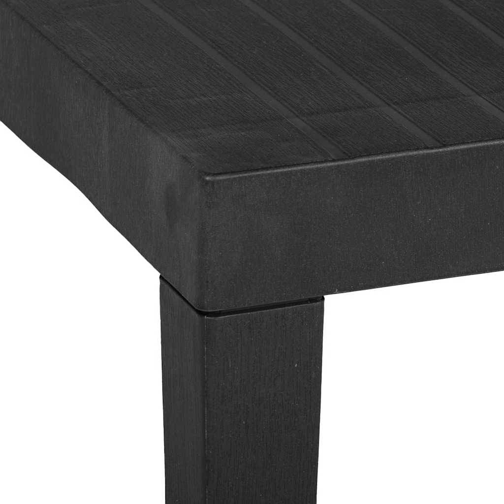 Table de jardin plastique gris 79 x 65 x 72 cm - PANGIVO - Image 4