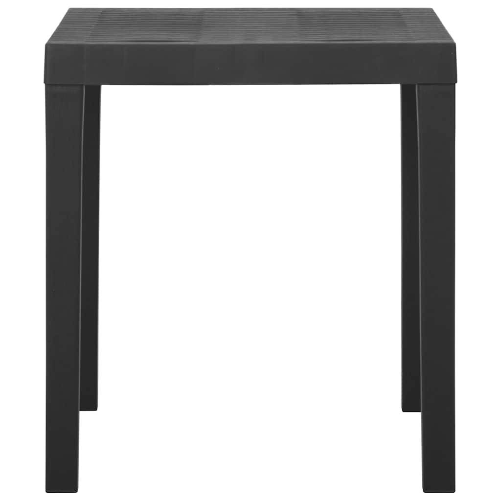 Table de jardin plastique gris 79 x 65 x 72 cm - PANGIVO - Image 3