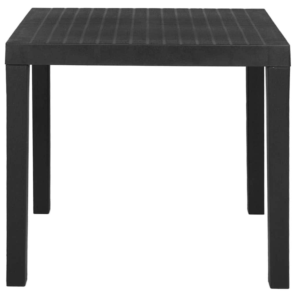 Table de jardin plastique gris 79 x 65 x 72 cm - PANGIVO - Image 2