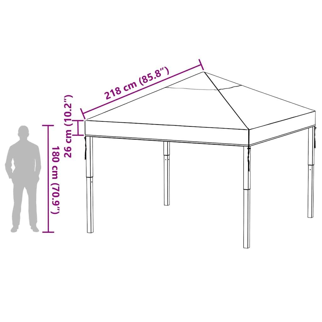 10' X 10' Housse de rechange pour tonnelle - Auvent de tonnelle UV30 imperméable en toile de 200 g pour jardin extérieur, terrasse, pavillon, pare-soleil (2 niveaux, vert