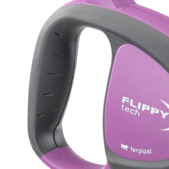Ferplast - Ferplast Laisse Chien Enrouleur FLIPPY TECH, Laisse Chiens de Taille Moyenne jusqu'à 25 Kg. Sangle Extensible max 3 m. Bouton de verrouillage et de - Image 5