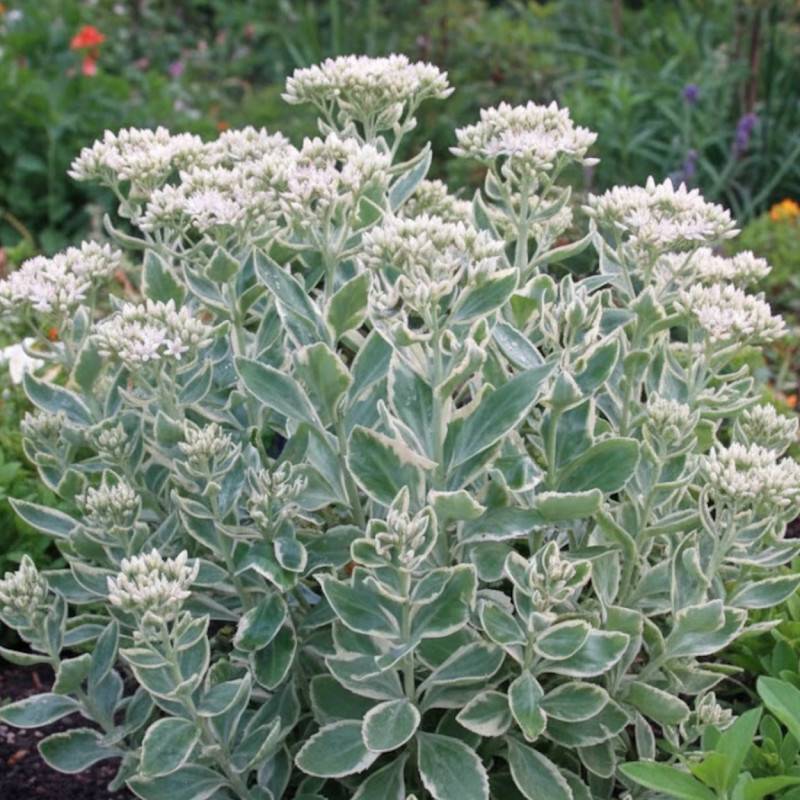 Orpin Frosty Morn, Sedum à fleurs Rose/Blanche - feuillage Caduc - Godet - 5/20 cm - Image 2