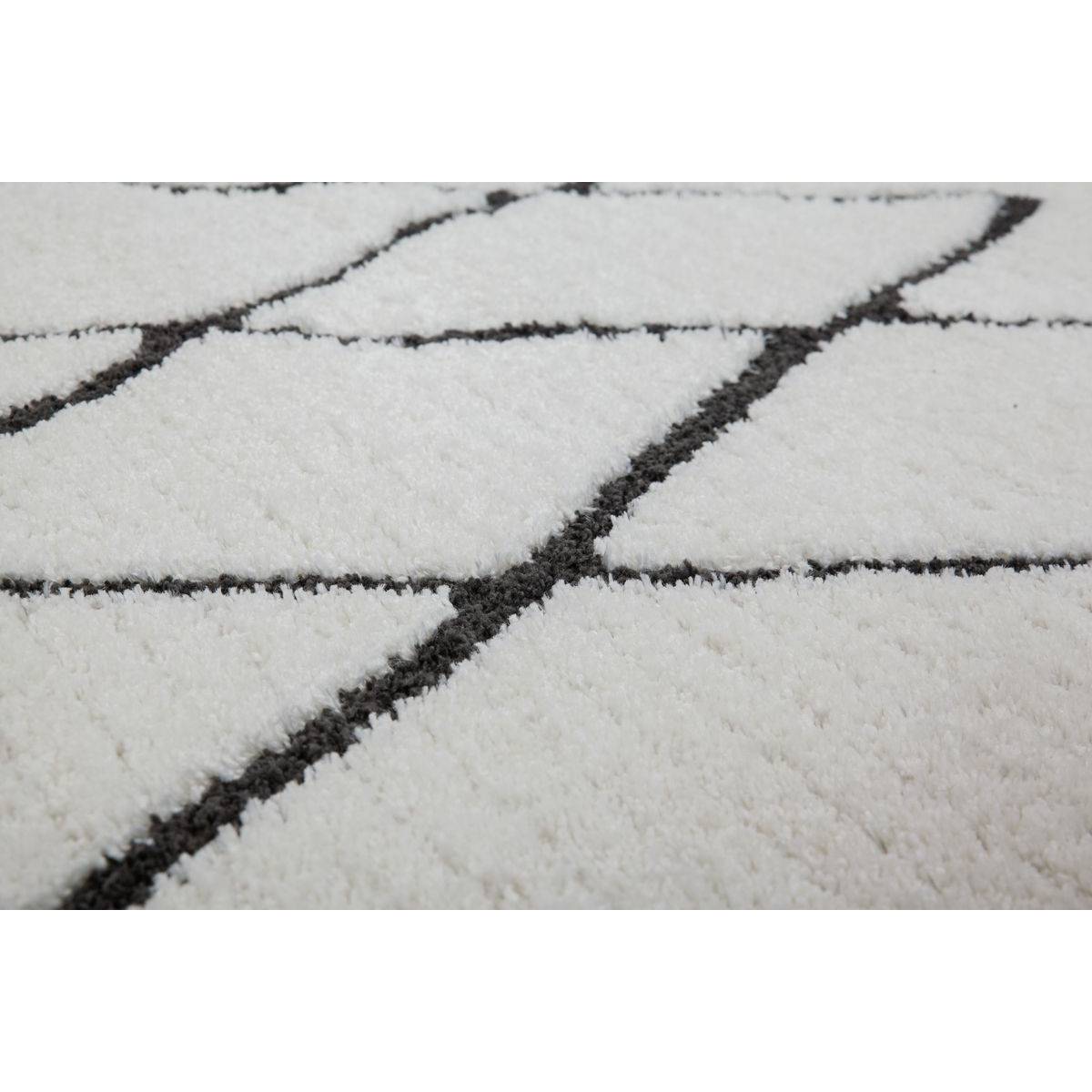Tapis Ethnique à Franges "Agadir" Noir 200 x 290 cm - Image 3