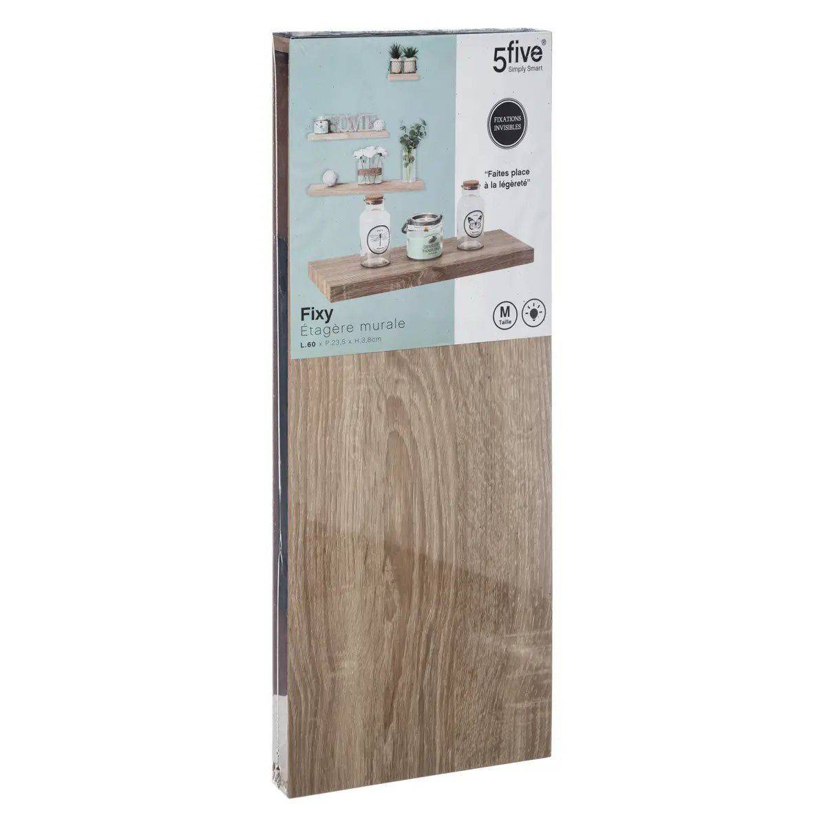 Étagère Murale "Fixy" 60cm Chêne Naturel - Image 2