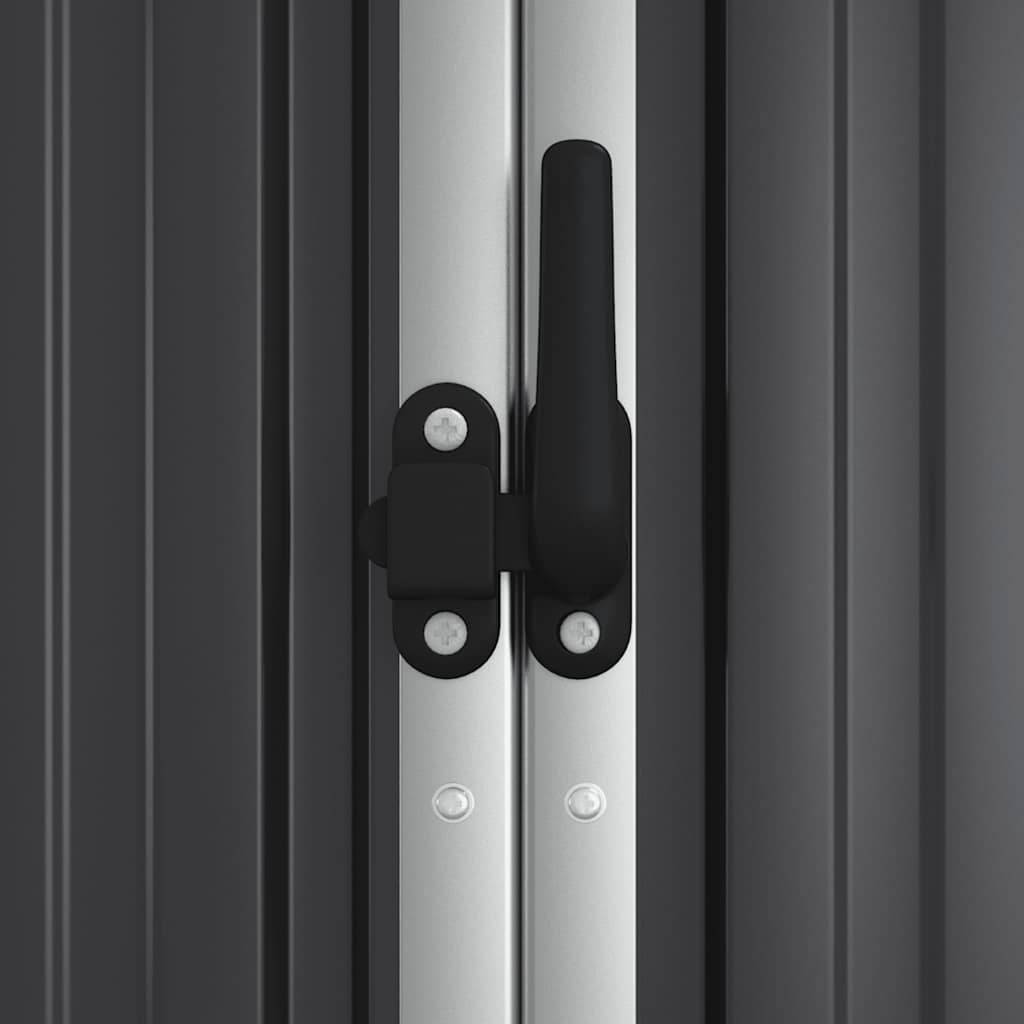 Vidaxl - Abri à outils de jardin anthracite 225x89x161cm acier galvanisé vidaXL 316215 - Image 4