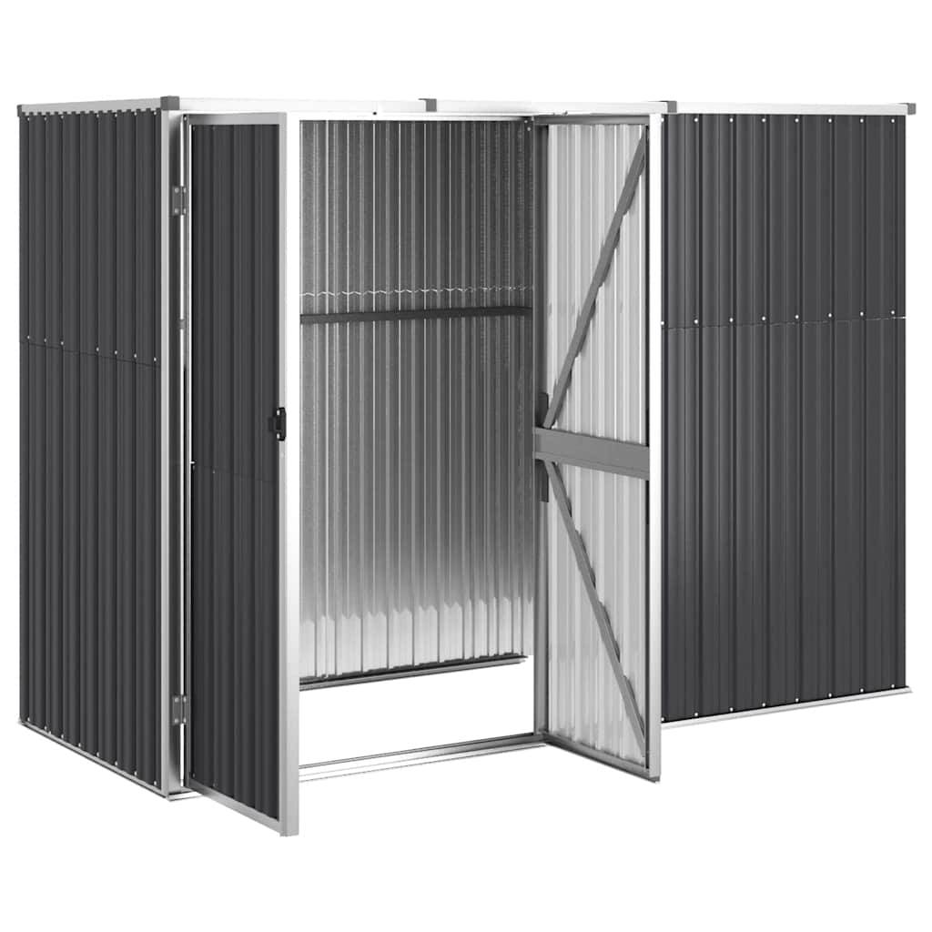 Vidaxl - Abri à outils de jardin anthracite 225x89x161cm acier galvanisé vidaXL 316215 - Image 5