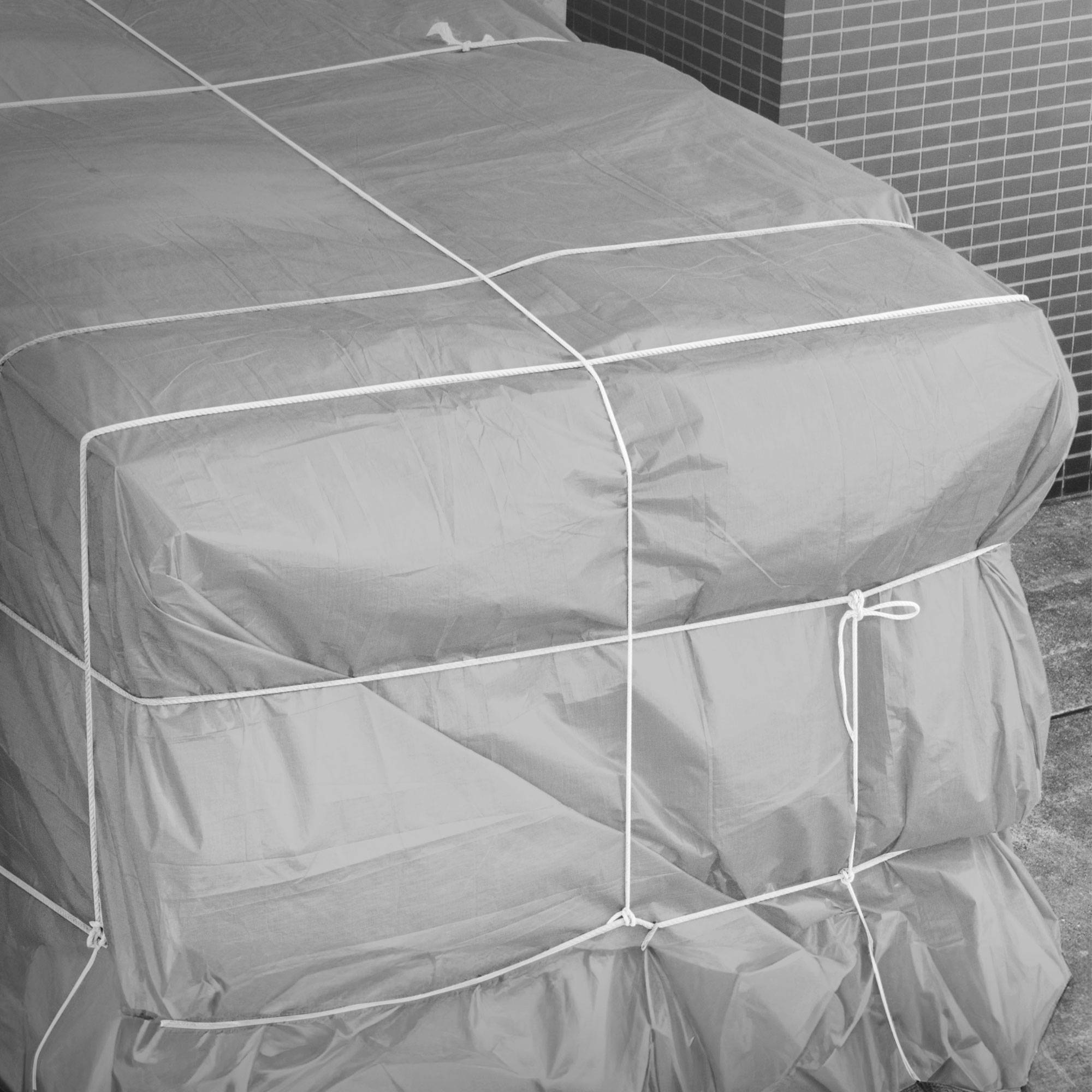 Ecd-Germany - Bâche de Protection Premium avec Œillets + 10 Crochets, 2x3m 6m², 650g/m², Grise, Tissu PVC, Indéchirable, Imperméable - Image 8