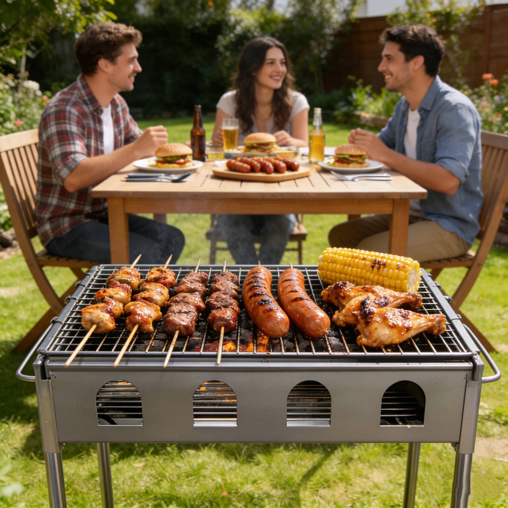 Sans Marque - Compact Portable Barbacoa Grill 70*38*70cm | Charcoal BBQ for Picnics, Camping & Backyard Use - Image 5