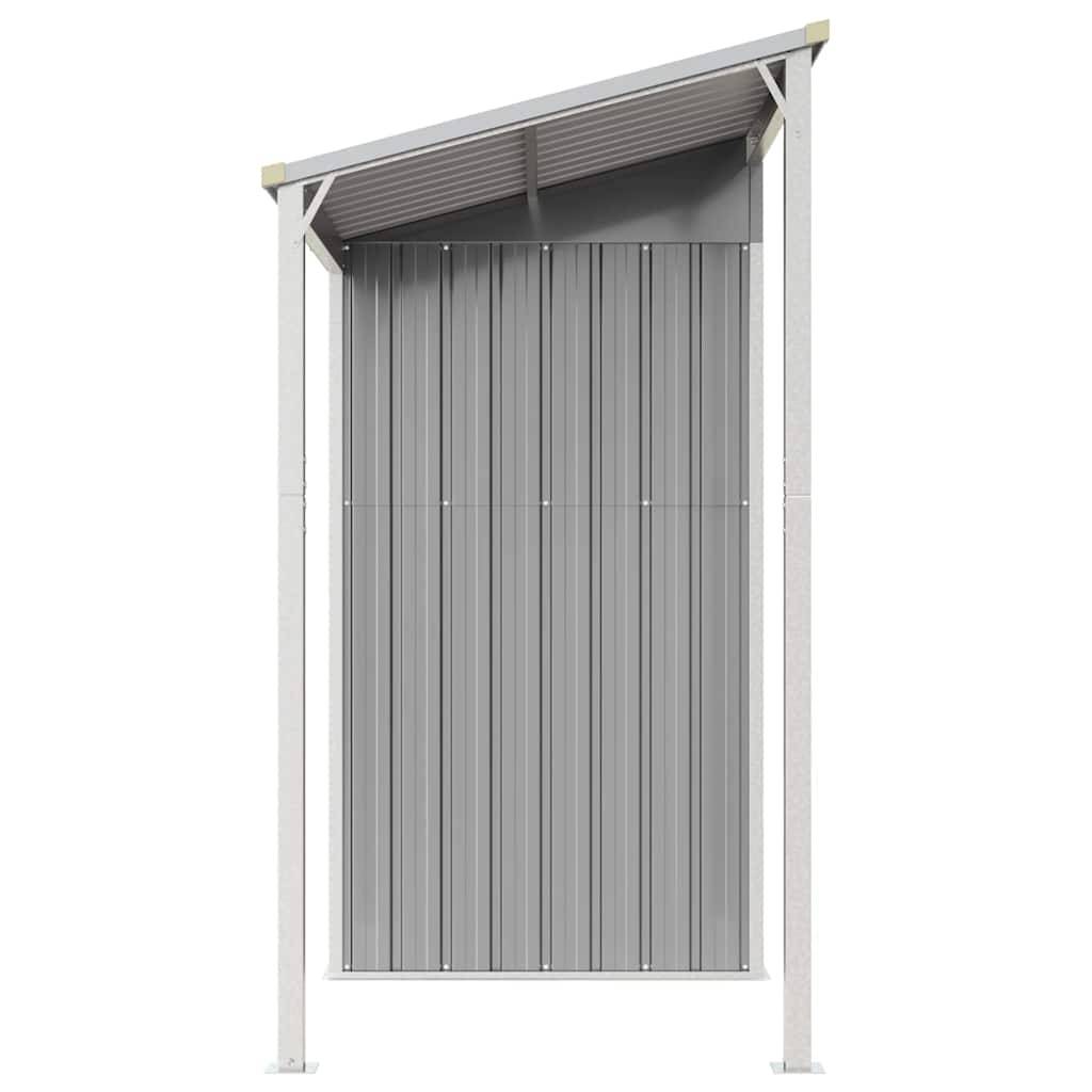 Vidaxl - Abri de jardin avec toit allongé gris clair 277 x 107 x 181 cm en Métal vidaXL 364525 - Image 6