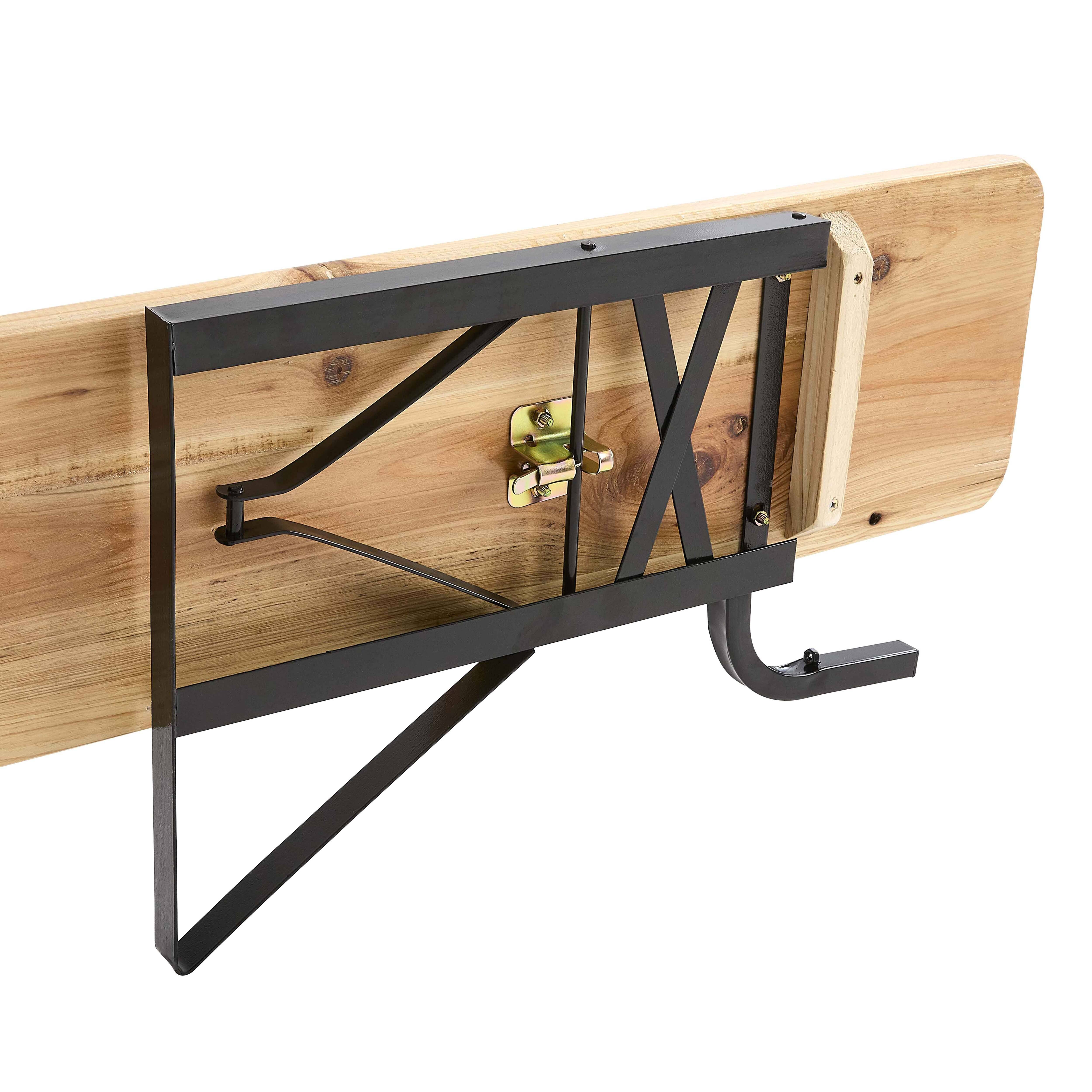 Oviala - Set brasserie avec table 180 cm et bancs avec dossier Munich - Oviala - Image 6