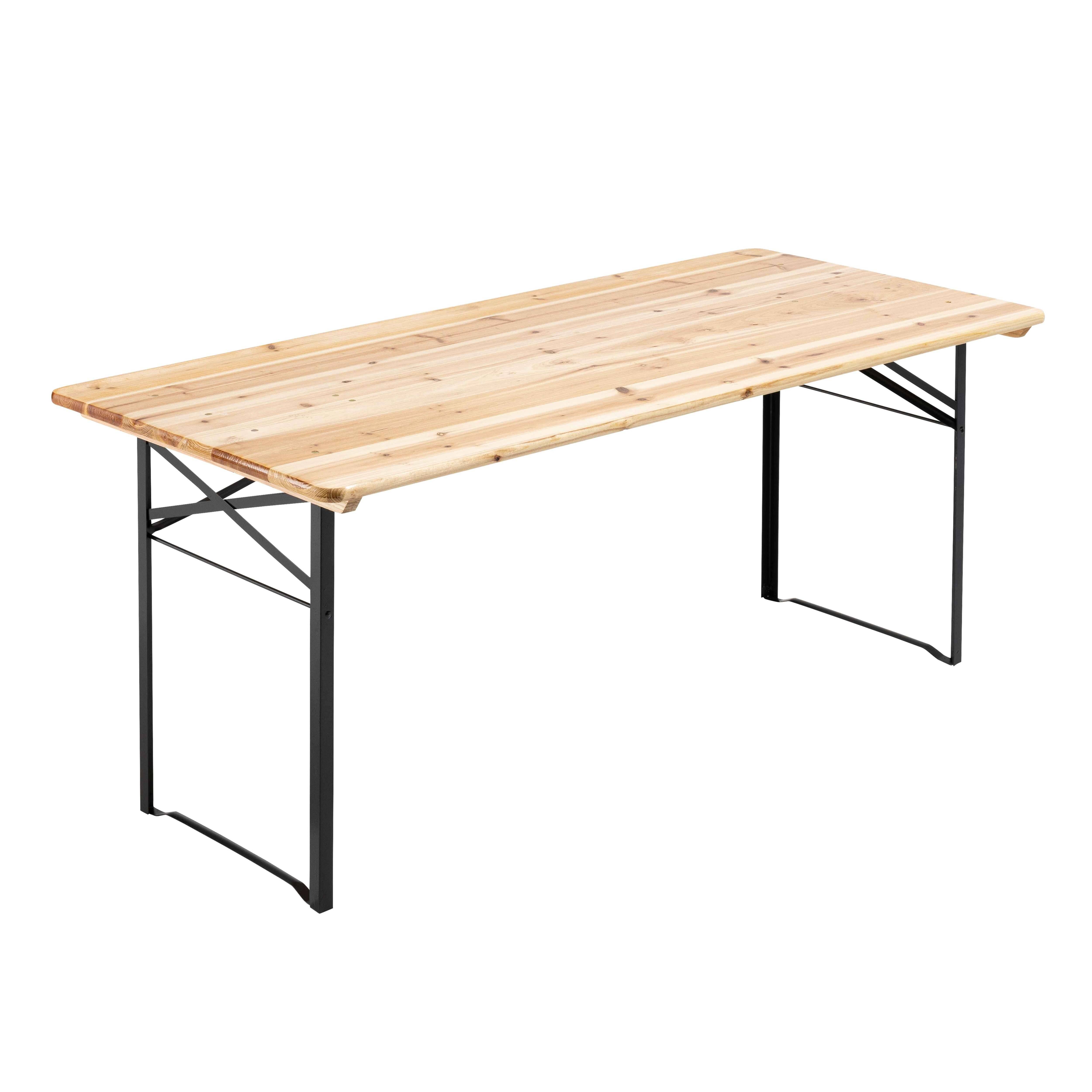 Oviala - Set brasserie avec table 180 cm et bancs avec dossier Munich - Oviala - Image 2