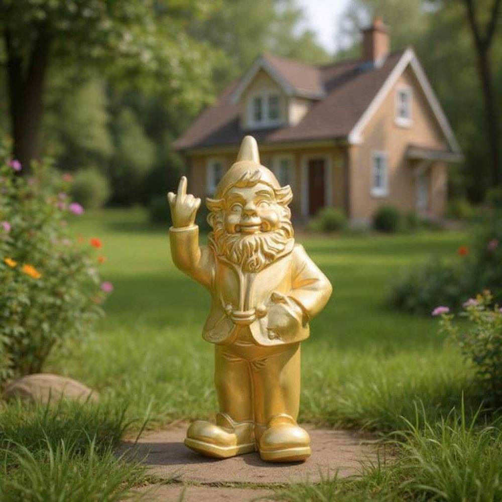 Stoobz - Nain de jardin en résine F*ck 16 x 12 x 32 cm - Image 2