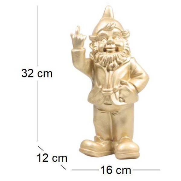 Stoobz - Nain de jardin en résine F*ck 16 x 12 x 32 cm Stoobz - Image 3