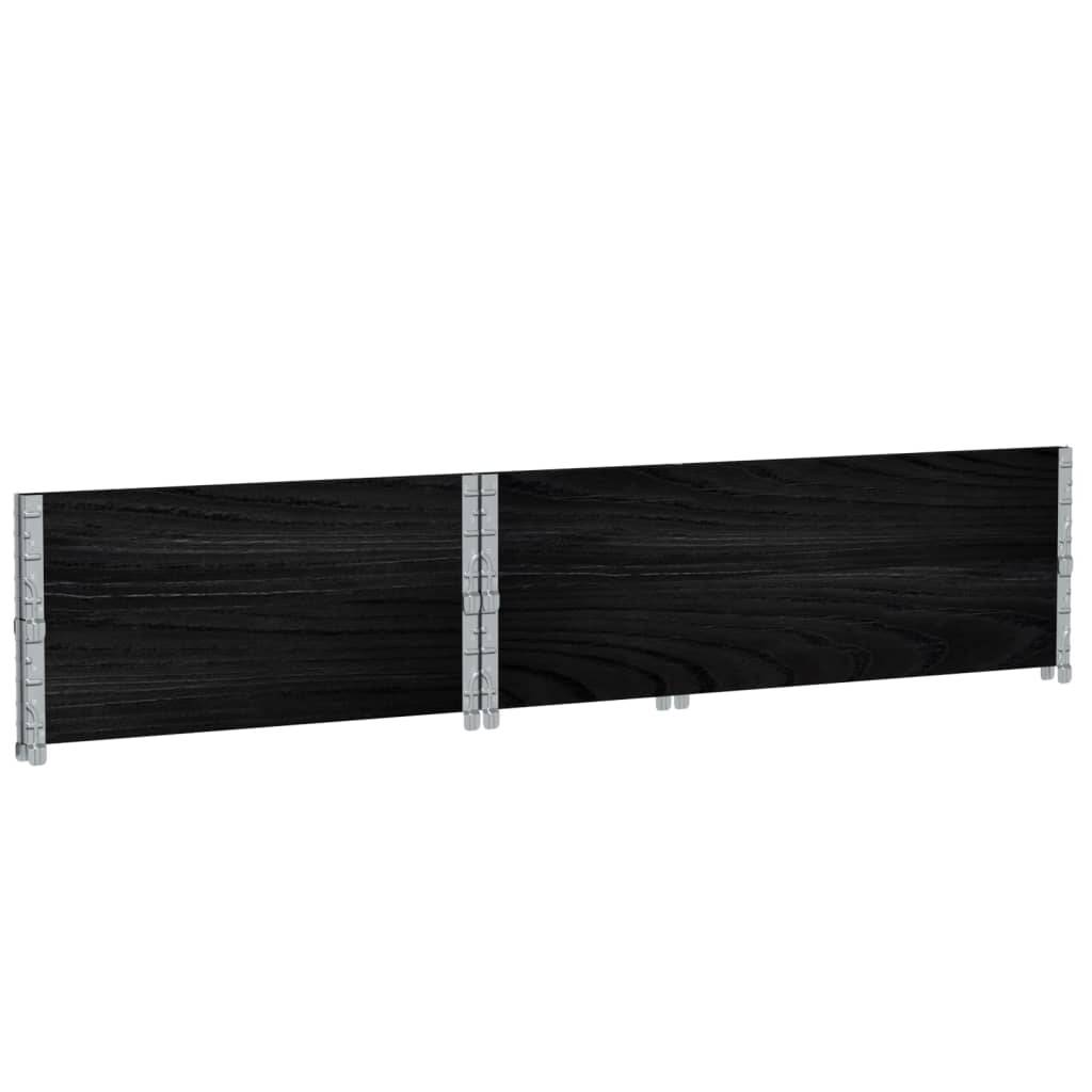Jardinière bois noir 120 x 80 x 41 cm - PANGIVO - Image 6