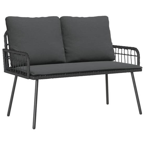 Banc de jardin acier anthracite 114 x 64 x 90 cm - PANGIVO - Image 1