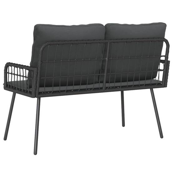 Banc de jardin acier anthracite 114 x 64 x 90 cm - PANGIVO - Image 4