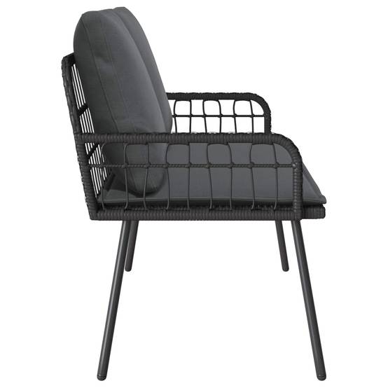 Banc de jardin acier anthracite 114 x 64 x 90 cm - PANGIVO - Image 3