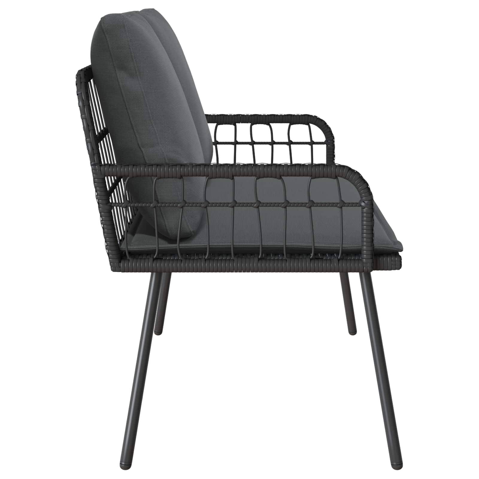 Banc de jardin acier anthracite 114 x 64 x 90 cm - PANGIVO - Image 3