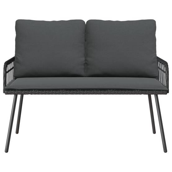 Banc de jardin acier anthracite 114 x 64 x 90 cm - PANGIVO - Image 2