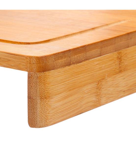 Importdistrib - Planche À Découper Bambou "rebord" 45cm Naturel IMPORTDISTRIB - Image 2