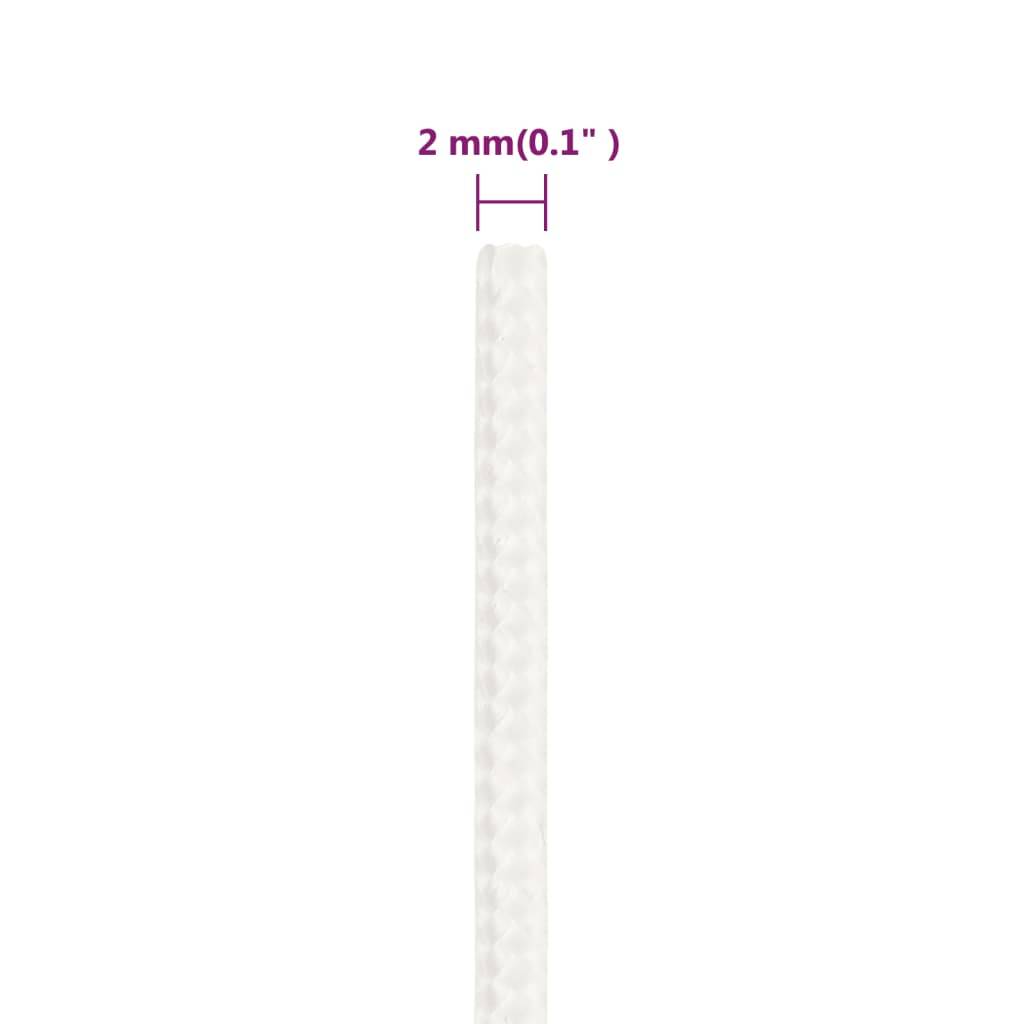 Corde de bateau Blanc complet 2 mm 100 m Polypropylène Maison Chic - Image 6