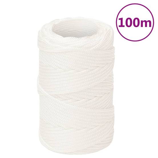 Corde de bateau Blanc complet 2 mm 100 m Polypropylène Maison Chic - Image 2