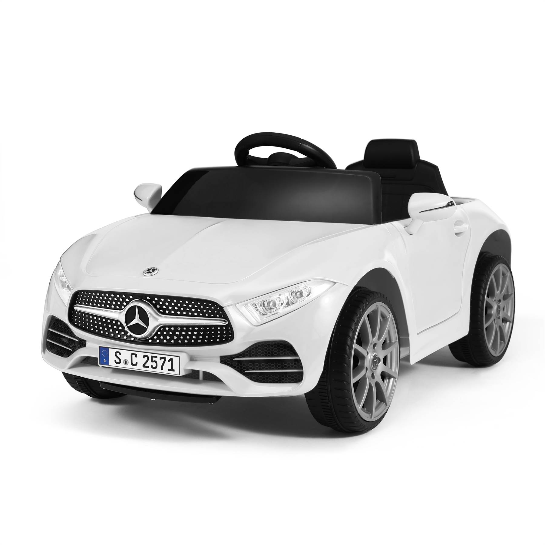 Voiture Électrique Enfant Mercedes-Benz CLS 350 en Blanc- Vitesse 2.5-4.5km/h Lumière LED Musique - Image 1