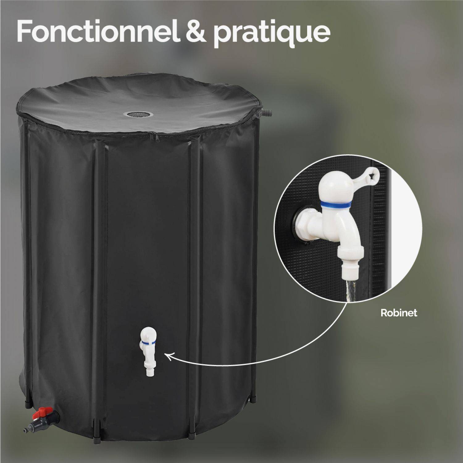 Robinet pour récupérateur d'eau de pluie - Linxor - Image 2