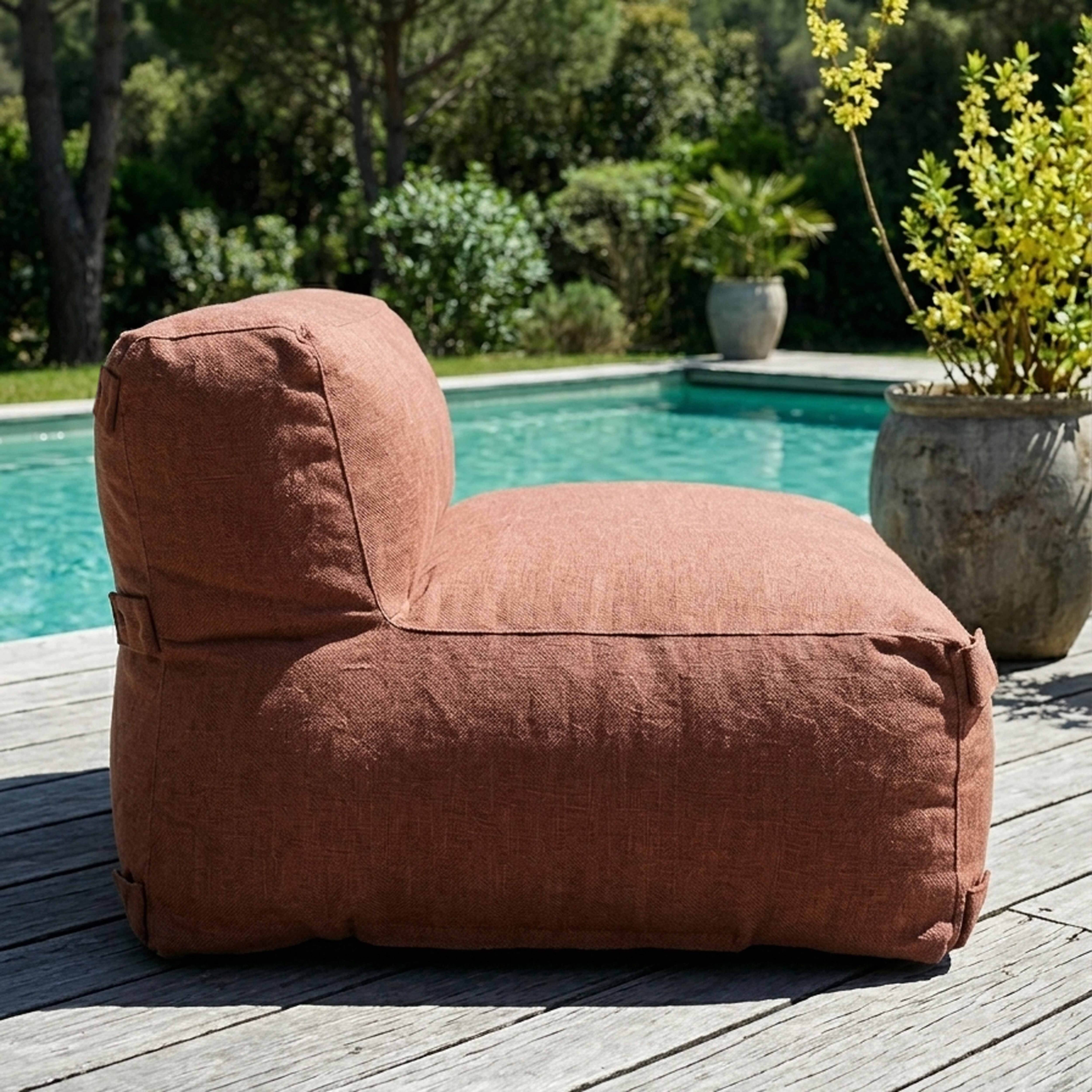 Oviala - Fauteuil de jardin pour canapé modulable terracotta Mixi - Oviala - Image 3