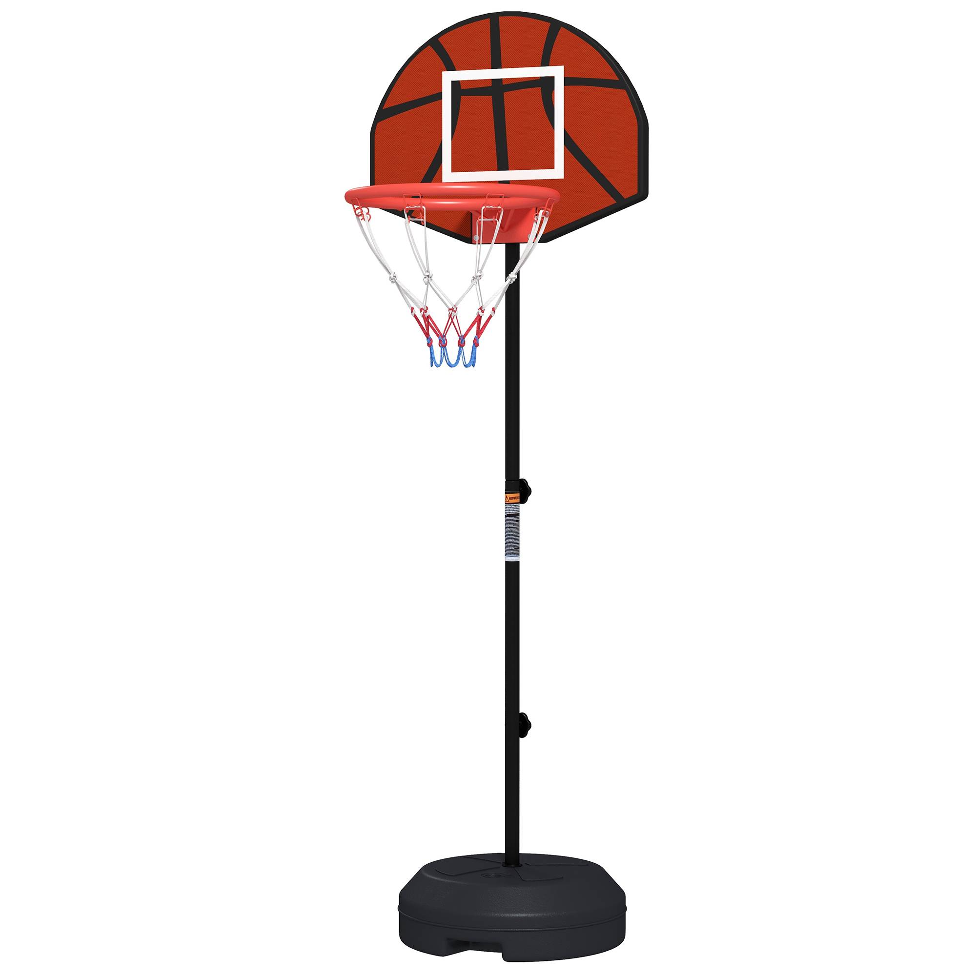 Support panier de basket-ball 2 en 1 avec hauteur réglable 129-179 cm et jeu de 6 fléchettes magnétique - Image 2