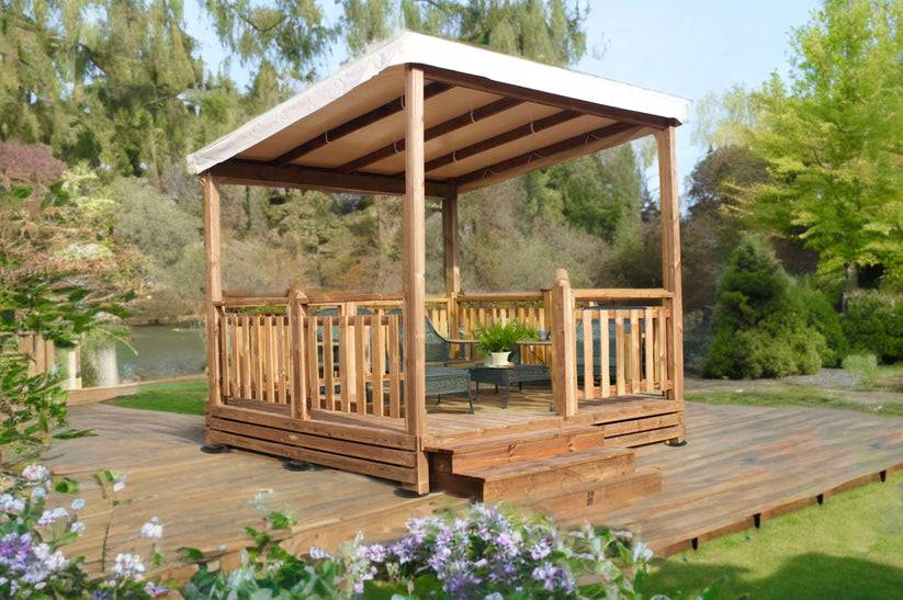 TERRASSE AUTOPORTEE + PERGOLA 3Mx3M - Image 2