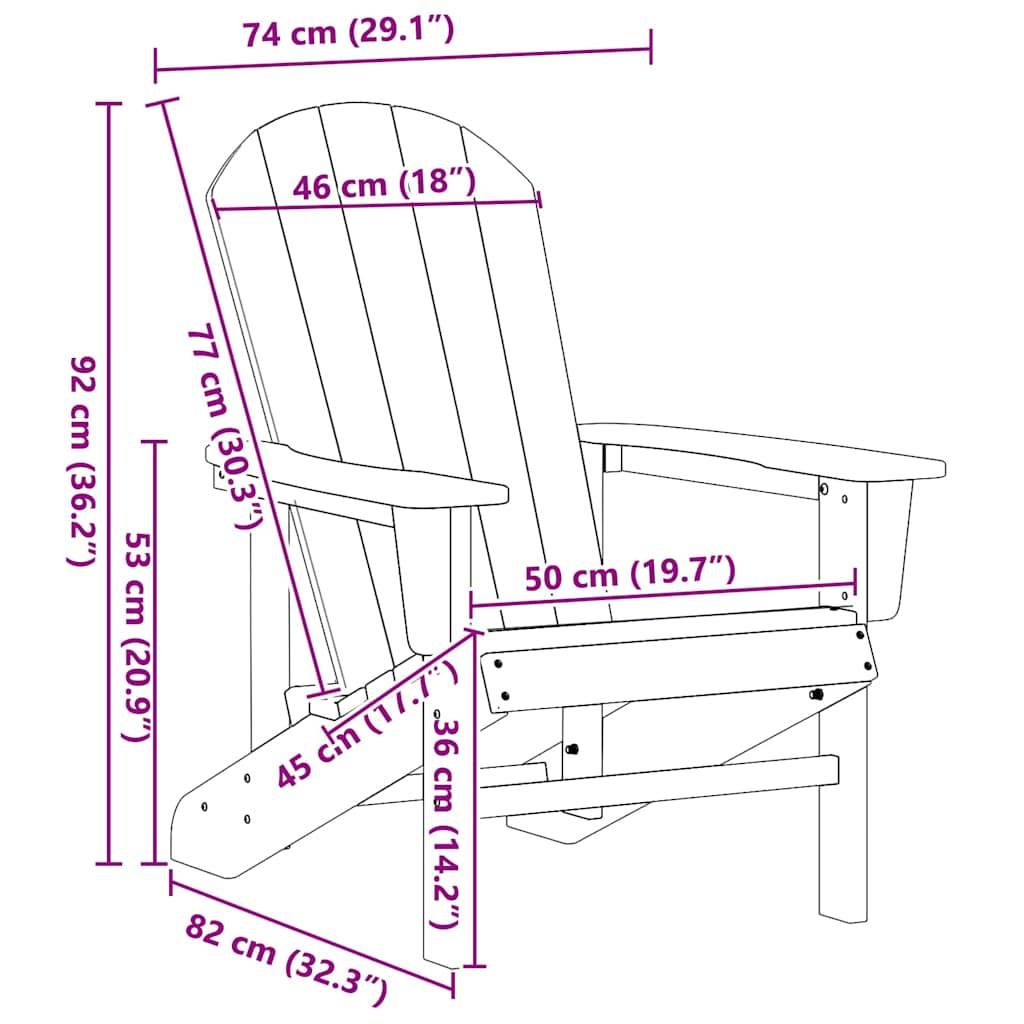 Prolenta Premium - Chaise bois composite  Prolenta gris clair  74 X 82 X 92 cm  1-personnes - P95065G - Image 9