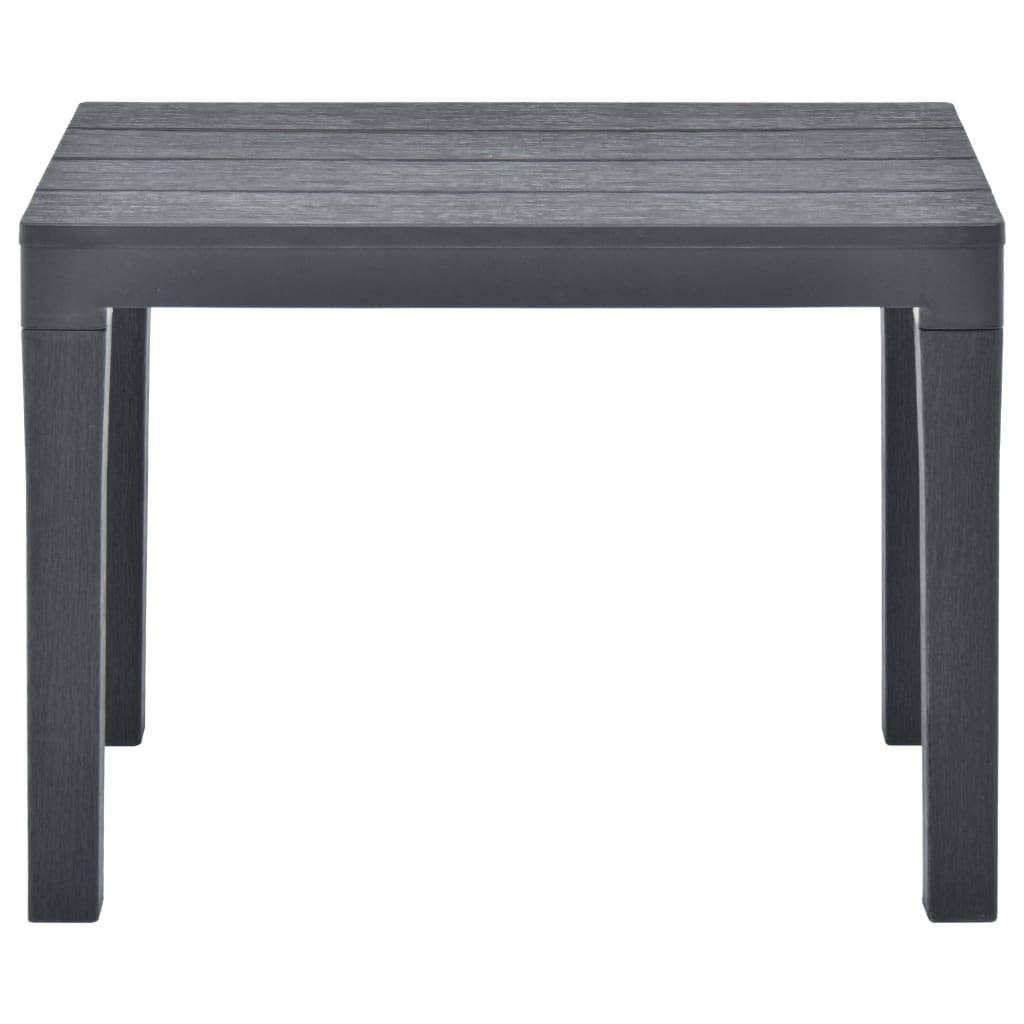Helloshop26 - Banc de jardin meuble de patio d'extérieur terrasses de jardin 2 pcs anthracite plastique - Image 3