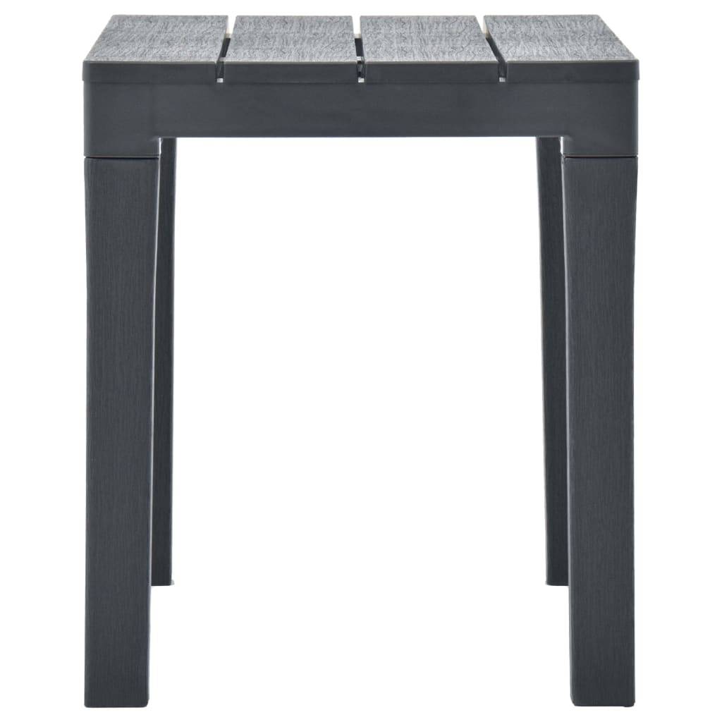 Helloshop26 - Banc de jardin meuble de patio d'extérieur terrasses de jardin 2 pcs anthracite plastique - Image 4