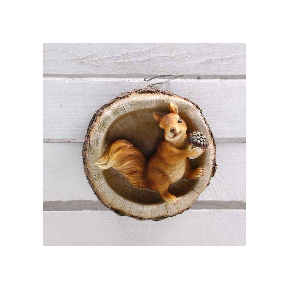 Farmwood Animals - Décoration murale en résine Ecureuil Tronc d'arbre - Image 2