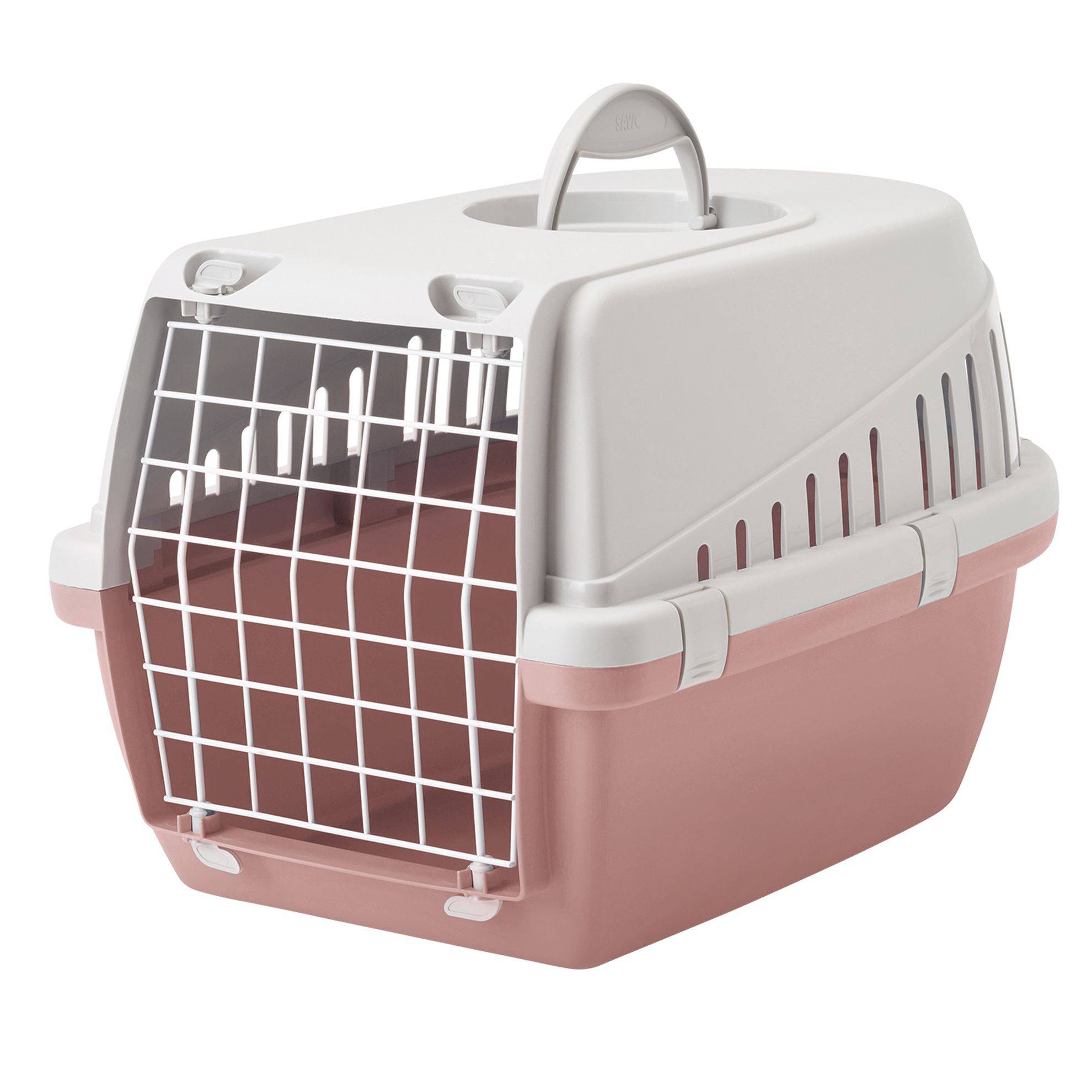 Savic - Cage de transport Trotters rose Taille : L SAVIC