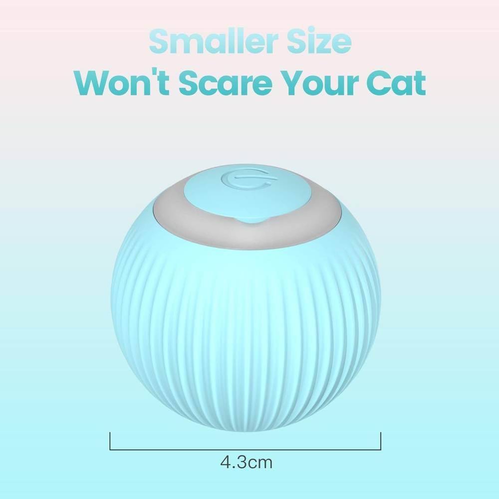 Balle LED interactive pour chat - Rotation 360° automatique - 2 modes - Rechargeable USB-C - Living123 - Image 5
