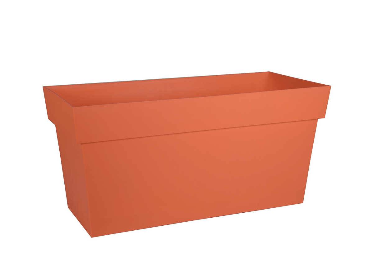 Eda - Jardinière Muret Toscane 79 x 36 x 39 cm - Orange terre battue - Eda